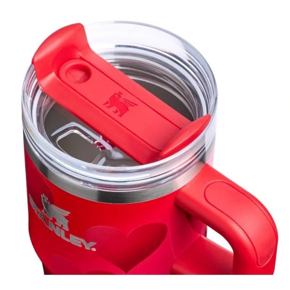 Stanley Valentine's Day 20 oz Stainless Steel H2.0 Flowstate Quencher Tumbler - Picture 5 of 6